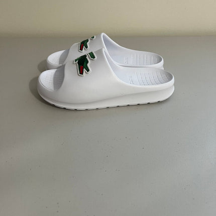 Lacoste Men's Serve Slide 2.0 Sandals - Natural -White -Size,10