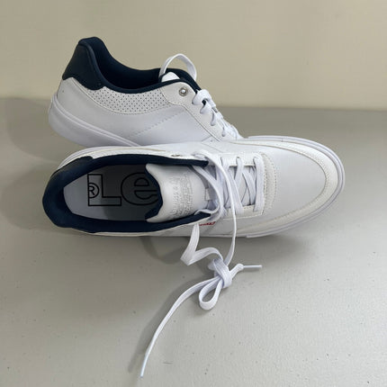 Levi's Men's Munro Faux-Leather Retro Low Top Sneakers - White, Navy