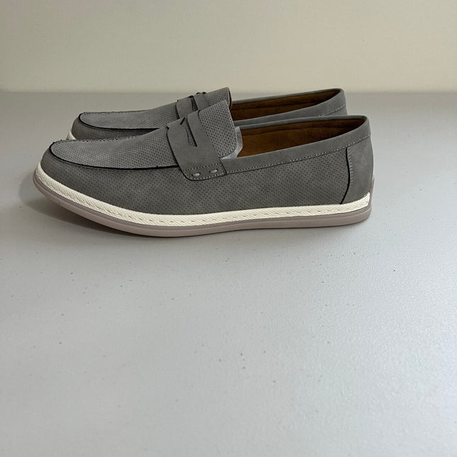 Vance Co. Men's Brantley Penny Loafers (Grey) - Size 10.0 M