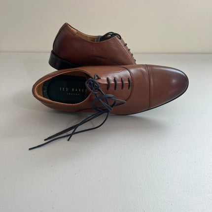 Ted Baker Men's Cap Toe Oxfords Cognac - Size: 10 D-Width
