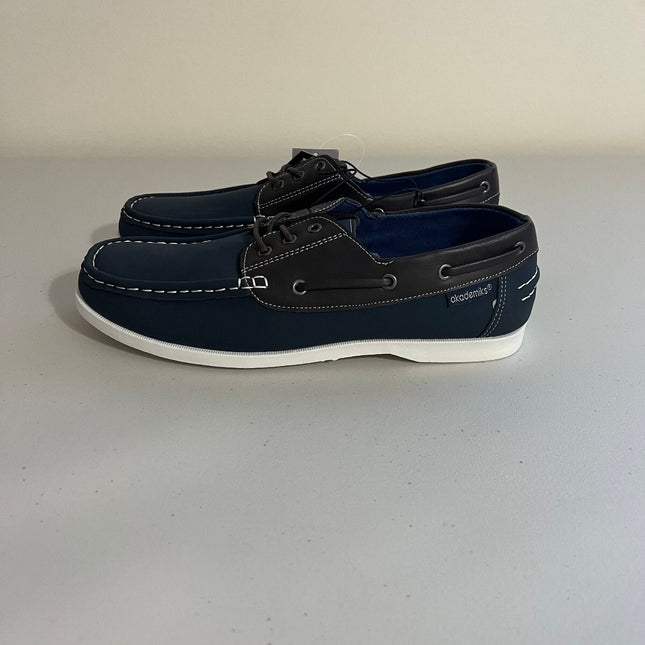 Akademiks Men's Marina Lace-up Boat Shoes - Navy, Size, 10