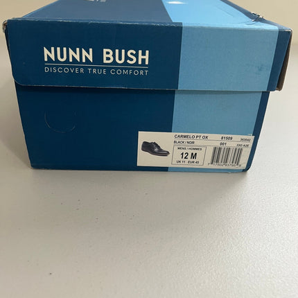 Nunn Bush Carmelo Plain Toe Oxford Men's Black Oxford 12 M