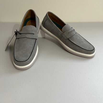 Vance Co. Men's Brantley Penny Loafers (Grey) - Size 10.0 M