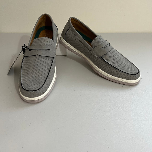 Vance Co. Men's Brantley Penny Loafers (Grey) - Size 10.0 M