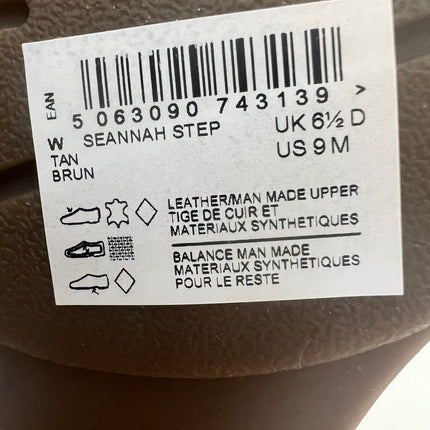 Clarks Seannah Step Women's Sandals Tan Leather : 9 B - Medium, Leather/Rubber
