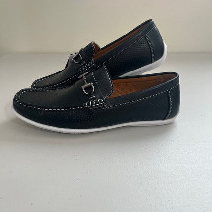 Aston Marc Men's Perforated Driving Loafers,