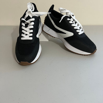 Dv Dolce Vita Women's Bynx Lace-up Jogger Sneakers - Black/White