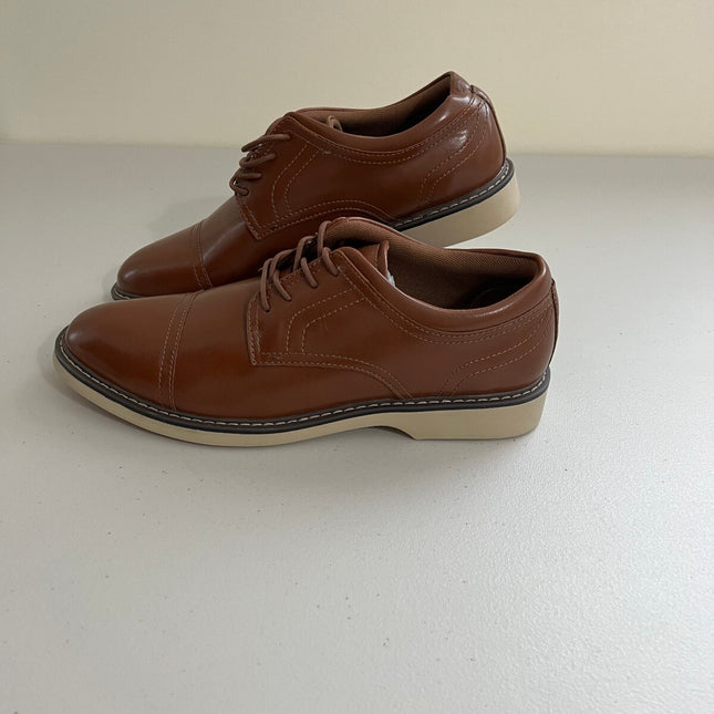 Alfani Men's Theo Cap Toe Oxford Dress Shoe, Brown ,Size, 8