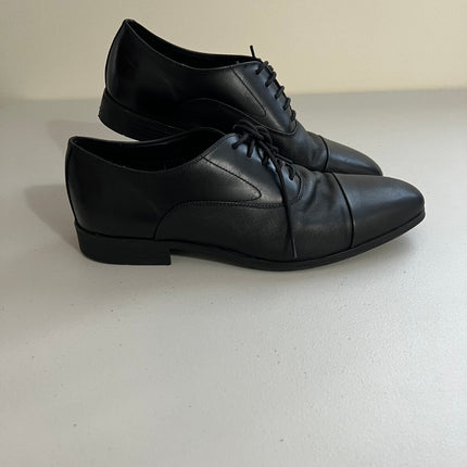 Calvin Klein Men's Drew Lace-up Dress Oxford - Black Leather, Size, 11