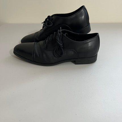 Calvin Klein Men's Drew Lace-up Dress Oxford - Black Leather, Size, 11