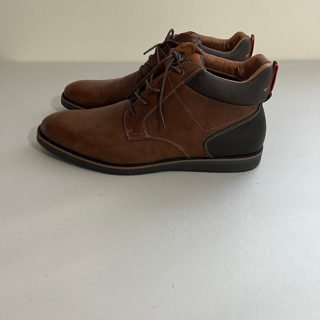 Nunn Bush Shoes Circuit Plain Toe Chukka Cognac Size 13