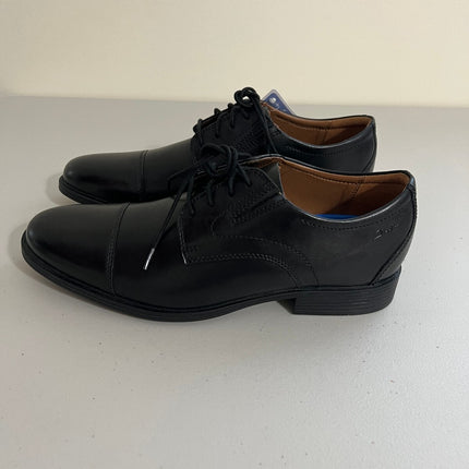 Clarks Men's Malwood Lace Casual Shoes - Black Leather ,Size, 9.5