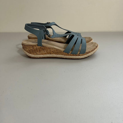 Women's Dorinda Espadrille Wedge by Easy Street in Blue (Size 8 M)