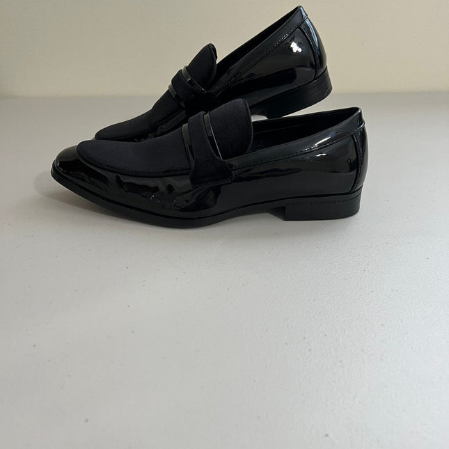 Stacy Adams Shoes Spratley Moc Toe Saddle Slip on Black Size 9