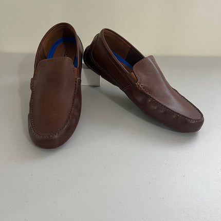Clarks Markman Plain Men's Shoes Dark Tan Leather : 9 D - Medium