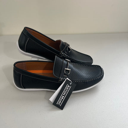 Aston Marc Men's Perforated Driving Loafers,