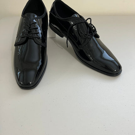 Alfani Men's Warner Patent Lace-up Oxfords, Black