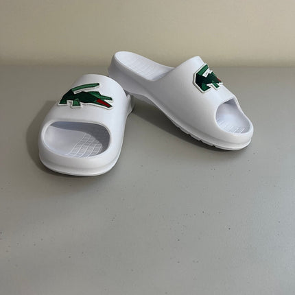 Lacoste Men's Serve Slide 2.0 Sandals - Natural -White -Size,10