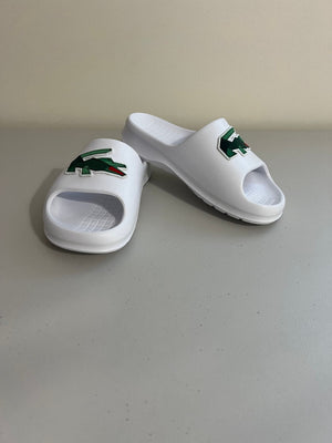 Lacoste Men's Serve Slide 2.0 Sandals - Natural -White -Size,10