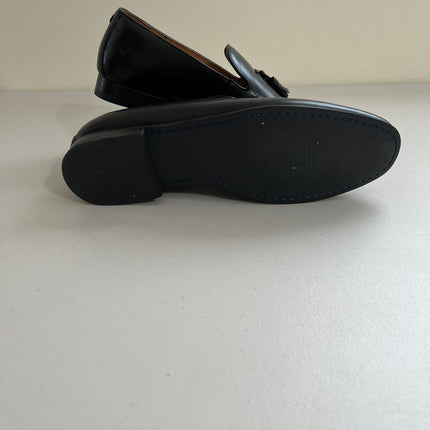 Bar Iii Men's Benjiee Leather Slip-on Tassel Loafers, Black Leather Size , 13
