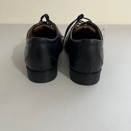 Clarks Men's Malwood Lace Casual Shoes - Black Leather ,Size, 9.5