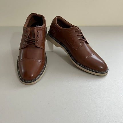 Alfani Men's Theo Cap Toe Oxford Dress Shoe, Brown ,Size, 8