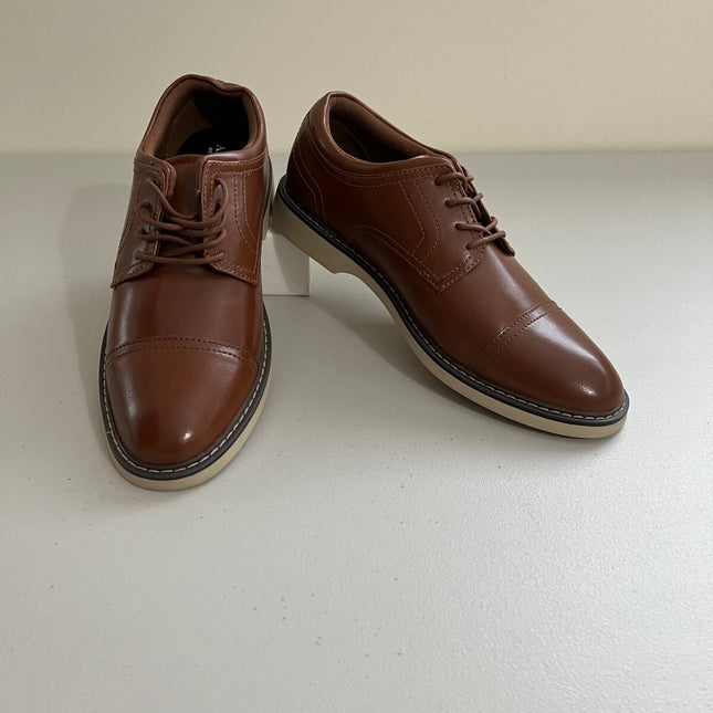 Alfani Men's Theo Cap Toe Oxford Dress Shoe, Brown ,Size, 8