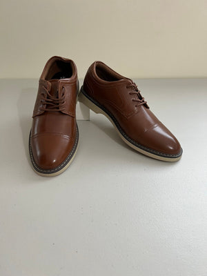 Alfani Men's Theo Cap Toe Oxford Dress Shoe, Brown ,Size, 8