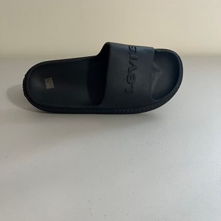 Levi's June Next All-Black Slide Sandals -Size, 10