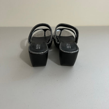 Kenneth Cole Reaction Women's Pepea Platform Wedge Sandals (Pewter) - Size 9.5 M