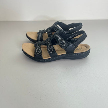 Clarks Laurieann Vine Women's Shoes Black Leather : 10 a - Narrow