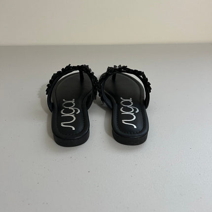 Sugar Women's Finnesse Flat Sandals - Black, Size, 6
