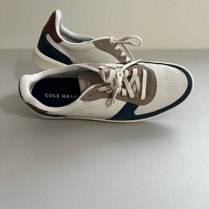 Cole Haan Men's Grand Crosscourt Daily Court Sneakers - White Size 12