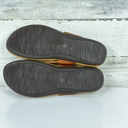 Harssidanzar Ladies Flip Flops For Summer,Arch Support Fli-Flops Orthotic Sz 9.5