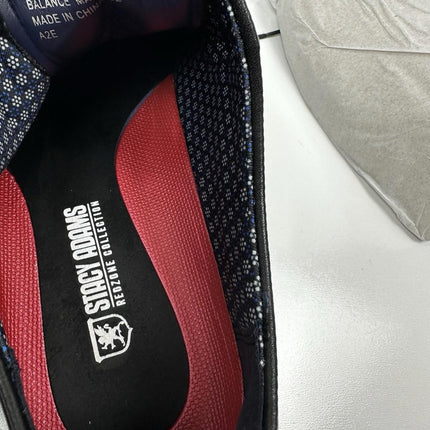 STACY ADAMS Mens Kallum Cap Toe Oxford, Black, Size 8M