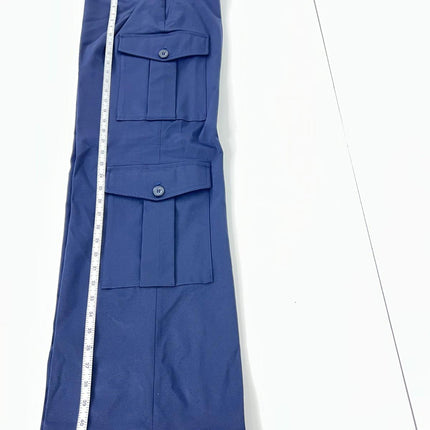 Lauren Ralph Lauren Women's Faille Cargo Pants - Lauren Navy, Size 4