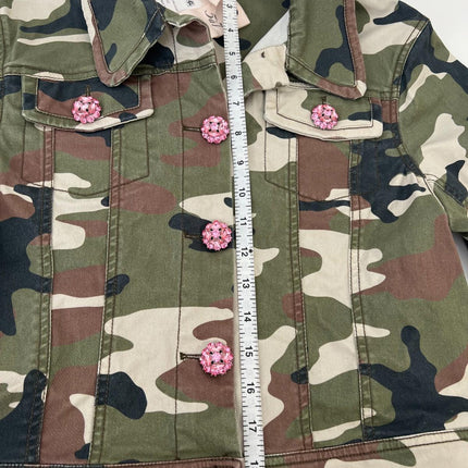 Cinq a Sept Camo Cropped Jacket, Women’s Size M