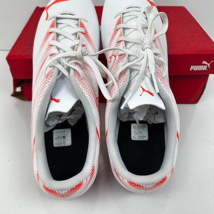 PUMA Men's Attacanto Firm, Artificial Ground Soccer Cleat Sneaker, White,Size 12