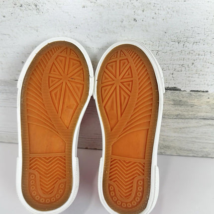 Zoroadke Toddler Casual Walking Shoes School Low Top Red Canvas Sneakers, Size 6