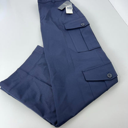 Lauren Ralph Lauren Women's Faille Cargo Pants - Lauren Navy, Size 4