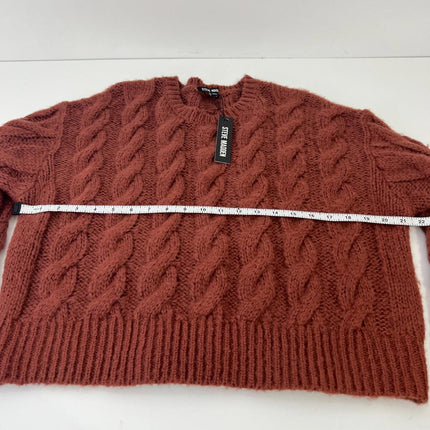 Steve Madden Women Blouse, Baked Apple, Size M