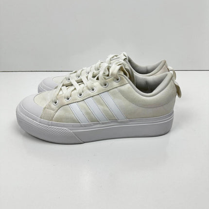 adidas Women's Bravada 2.0 Platform Sneaker, White/White/Chalk White, Size 10