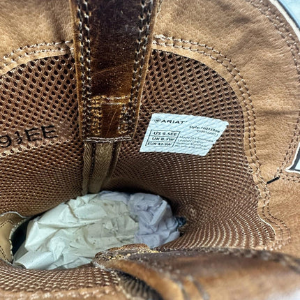 ARIAT Mens Sport Wide Square Toe Western Boot Peanut Butter/Chaga Brown 9.5 Wide