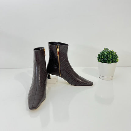 Michael Kors Women's Zipper Leather Booties, Size 7M