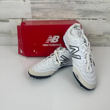 New Balance Men's 442 V2 Team TF Soccer Shoe, White/Black, 11 Wide