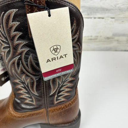 ARIAT Mens Sport Wide Square Toe Western Boot Peanut Butter/Chaga Brown 9.5 Wide