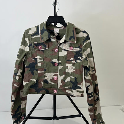 Cinq a Sept Camo Cropped Jacket, Women’s Size M