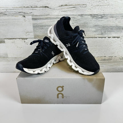 On CloudSwift 3 Women Size 8 Running Shoes All Black Lightweight & Cushioned