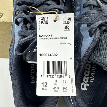 Reebok Unisex Nano X4 Training Shoes, Blue Slate/Obsidian/White, Men 12,Women 13