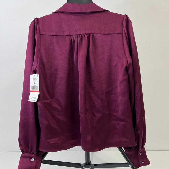 Karen Kane Shirred Women’s Blouse, Color Win , Size XS